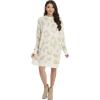 Mud Pie Women’s Hathaway Sweater Dress(White)