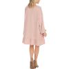 Mud Pie Women’s Kristy Sweatshirt Dress(Blush)