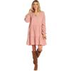 Mud Pie Women’s Mud Pie Kynlee Womens Dress(Mauve)
