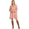 Mud Pie Women’s Mud Pie Kynlee Womens Dress(Mauve)
