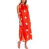Mud Pie Women’s Mud Pie Lowe Women’s Sleeveless Maxi Dress(Orange)