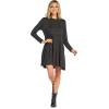 Mud Pie Women’s Mud Pie Minnie Tiered Womens Dress(Charcoal)