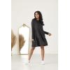 Mud Pie Women’s Mud Pie Minnie Tiered Womens Dress(Charcoal)
