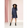 Mud Pie Women’s Mud Pie Minnie Tiered Womens Dress(Navy)