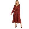 Mud Pie Women’s Mud Pie Petal Tiered Womens Maxi Dress(Rust)