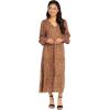 Mud Pie Women’s Mud Pie Petal Tiered Womens Maxi Dress(Tan)