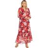 Mud Pie Women’s Mud Pie Simone Womens Maxi Dress(Red)