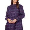 Mud Pie Women’s Mud Pie Women Bennington Smocked Dress(Blue)