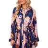 Mud Pie Women’s Mud Pie Women Celia Pleated Dress(Blue)