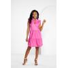 Mud Pie Women’s Mud Pie Women Tabitha Leather Dress(Pink)