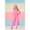 Mud Pie Women’s Mud Pie Women’s Arlette Jumpsuit(Pink)