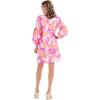 Mud Pie Women’s Mud Pie Women’s Balloon Sleeve Dress(Pink)