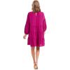Mud Pie Womens Mud Pie Women’s Dallas Tiered Dress(Berry)
