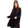 Mud Pie Womens Mud Pie Women’s Dallas Tiered Dress(Black)