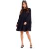 Mud Pie Womens Mud Pie Women’s Dallas Tiered Dress(Black)