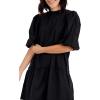 Mud Pie Women’s Mud Pie Women’s Milan Flounce Dress(Black)