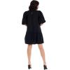 Mud Pie Women’s Mud Pie Women’s Milan Flounce Dress(Black)