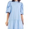 Mud Pie Women’s Mud Pie Women’s Milan Flounce Dress(Blue)