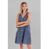 Mud Pie Women’s Mud Pie Women’s Mindy Tiered Dress(Stonewash)