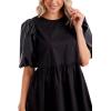 Mud Pie Women’s Mud Pie Women’s Ren Leather Dress(Black)