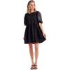Mud Pie Women’s Mud Pie Women’s Ren Leather Dress(Black)
