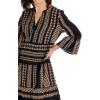 Mud Pie Women’s Mud Pie Women’s Yarn-dye Tiered Dress(Black)