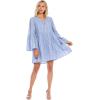Mud Pie Women’s Raylee Eyelet Dress(Blue)