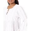 Mud Pie Women’s Raylee Eyelet Dress(White)
