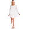 Mud Pie Women’s Raylee Eyelet Dress(White)