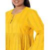 Mud Pie Women’s Raylee Eyelet Dress(Yellow)
