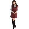Mud Pie Women’s Wilder Suede Dress Burg(Burgundy)
