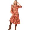 Mud Pie Women’s Women Priscilla Midi Dress(Rust/Copper)
