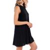 Mud Pie Women’s Women’s Inman Ribbed Dress(Black)