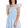 Mud Pie Women’s Women’s Keya Smocked Maxi Dress(Blue)
