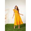 Mud Pie Women’s Women’s Keya Smocked Maxi Dress(Orange)