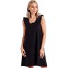 Mud Pie Women’s Women’s Larkin Ruffle Dress(Black)