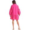 Mud Pie Women’s Women’s Mary Ruffle Dress(Pink)