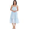 Mud Pie Women’s Women’s Vivianne Midi Dress(Blue)