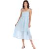 Mud Pie Women’s Women’s Vivianne Midi Dress(Blue)