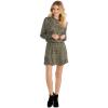 Mud Pie Rust Scribble Dot Stripe Fina Flounce Dress(Green)