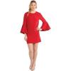 Mud Pie Women’s Long Sleeve Dress(Red)