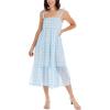 Mud Pie Women’s Women’s Vivianne Midi Dress(Blue)