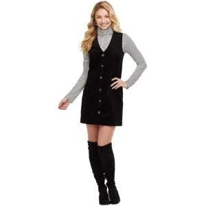 Mud Pie Women’s Andi Corduroy Dress(Black)