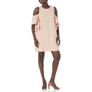 Mud Pie Women’s Birdie Ruffle Dress Pink(Pink)