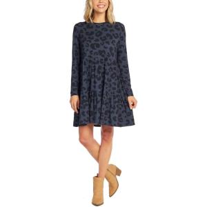 Mud Pie Women’s Mud Pie Minnie Tiered Womens Dress(Navy)