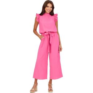 Mud Pie Women’s Mud Pie Women’s Arlette Jumpsuit(Pink)