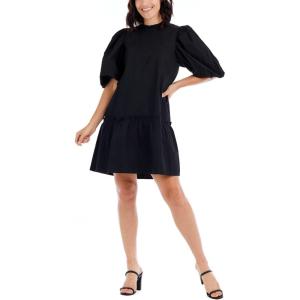 Mud Pie Women’s Mud Pie Women’s Milan Flounce Dress(Black)