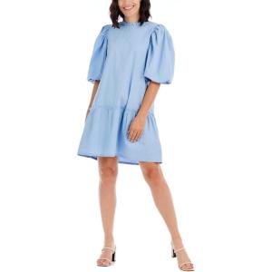 Mud Pie Women’s Mud Pie Women’s Milan Flounce Dress(Blue)