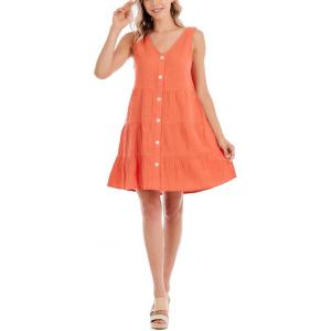 Mud Pie Women’s Mud Pie Women’s Mindy Tiered Dress(Coral)