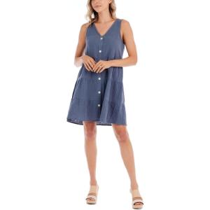 Mud Pie Women’s Mud Pie Women’s Mindy Tiered Dress(Stonewash)